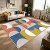 Modern Black White Striped Geometric Carpet Large Living Room Table Rug Soft Fluffy Non-slip Washable Bedroom Lounge Floor Mat
