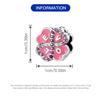 Beads Copper Charms Original Pink Clover Lucky Beads Fit Bracelet Jewelry Diy Women Fine Gift Accessory