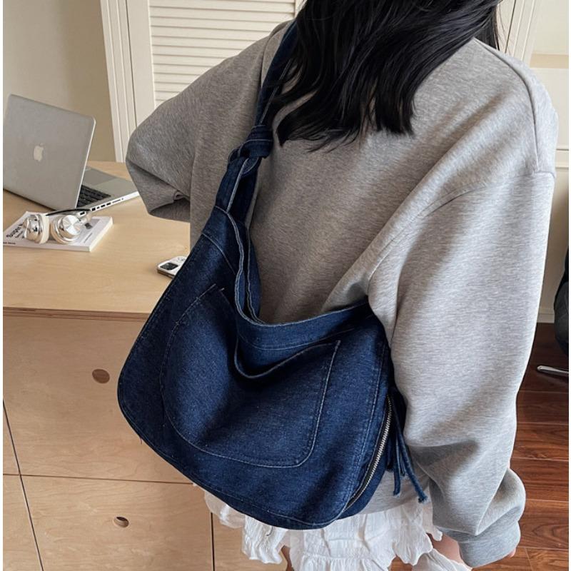 Large-capacity Artistic and Casual Crossbody Bag Student Class Backpack Single-shoulder Bag
