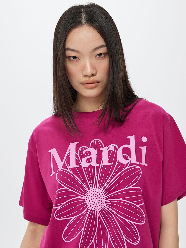 [mardimercredi] T-shirt Flowermardi Magenta Lavender