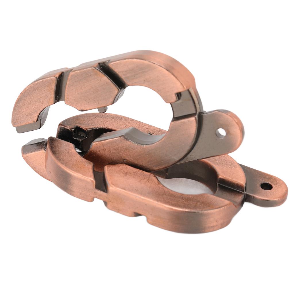 Brain Teaser Puzzles Metal Intelligence Unlock Toy IQ Test Game Puzzle Games Toys for AdultsAntique Copper Wire Drawing