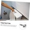 1pc Dual Flush Toilet Tank Button Round Shape Push Buttons