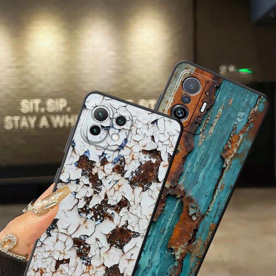 Retro Rust Phone Cover Case for Xiaomi Mi 9 11T 14 Pro 9T 10 11 13 Lite 10T CC9Pro 13