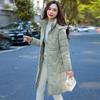 Women's Slim Fit Mid-Length Down Cotton Jacket - 2025 Fashionable Thickened Winter Coat