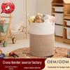 80L Opvouwbare Ronde Wasmand met Grote Capaciteit