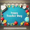 2D School Themed Banner, Classroom Decor and Greeting Backdrop for Party Decor