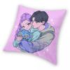 KPop Demon Hunters Pillowcase Printing Fabric Cushion Cover Gift Throw Pillow Case Cover Home Square 45X45cm