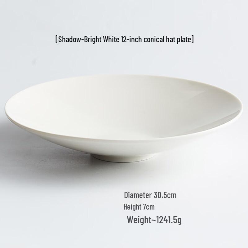 

Nordic White Ceramic Pasta & Salad Plate