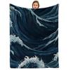 Dark Halloween Swirl Cartoon Anime Print Flannel Blanket Soft Warm Throw for Kids Bedroom Sofa Christmas Office Car