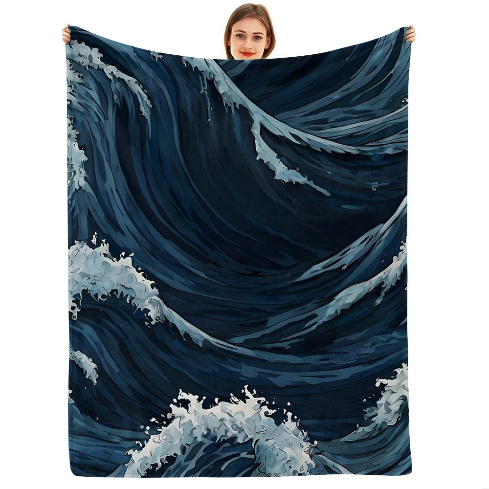 Dark Halloween Swirl Cartoon Anime Print Flannel Blanket Soft Warm Throw for Kids Bedroom Sofa Christmas Office Car