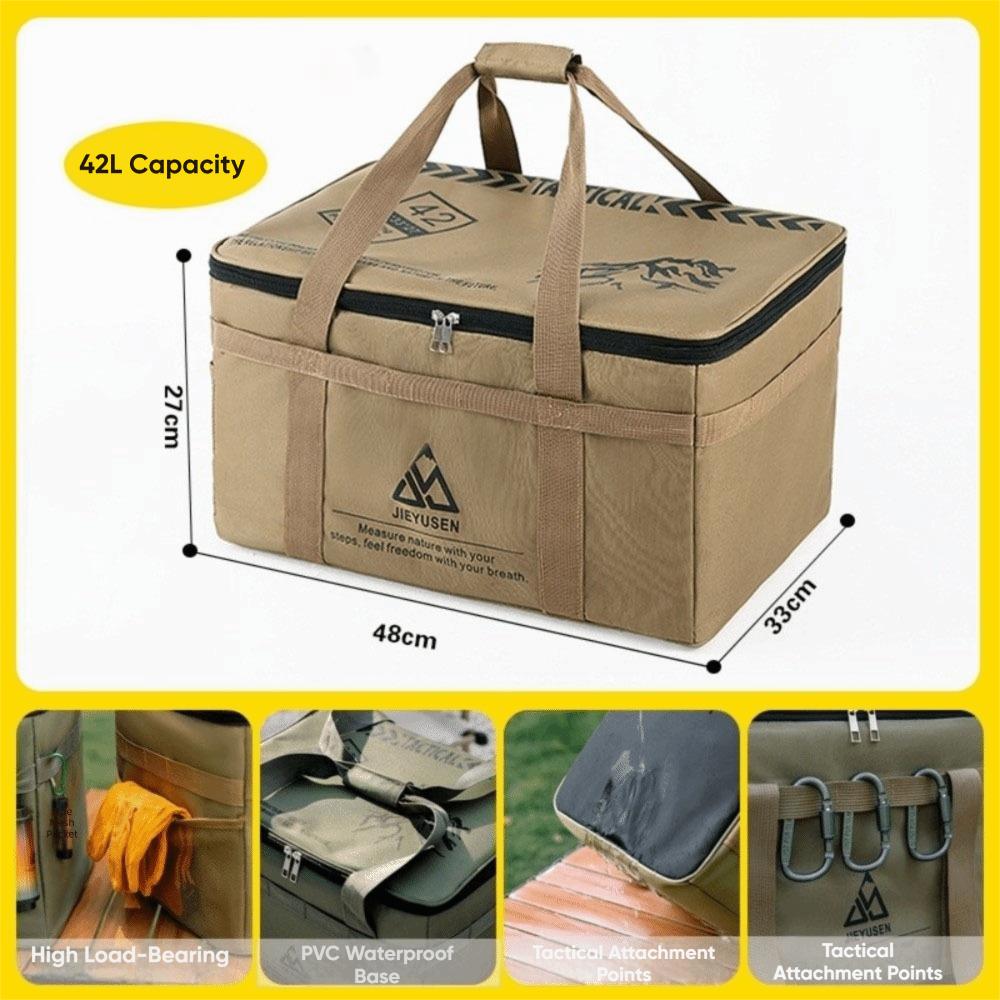 Large Capacity Camping Gear Organizer Portable Outdoor Equipment Bag Outdoor Camping