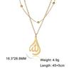 Cazador Classic Arabic God Allah Pendant Necklaces Gold Color Stainless Steel Women Men Islamic Muslim Chain Necklace Jewelry