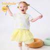 Balabala Girls' 2025 Summer Short-Sleeve Two-Piece Set