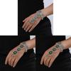 Ethnisch Stil Damen Metall Ring Armband Mit Eingebetteten Kristallen Für Geschenk Reise Souvenir