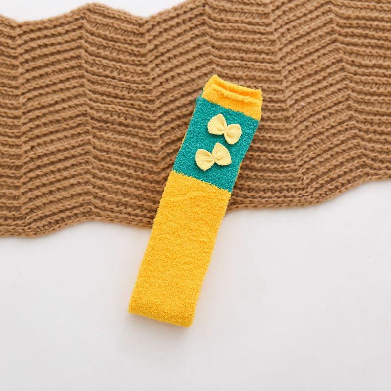 

Рождественские гольфы выше колена чулки до бедра женские коралловый флис Санта Клаус эльф лось Yellow