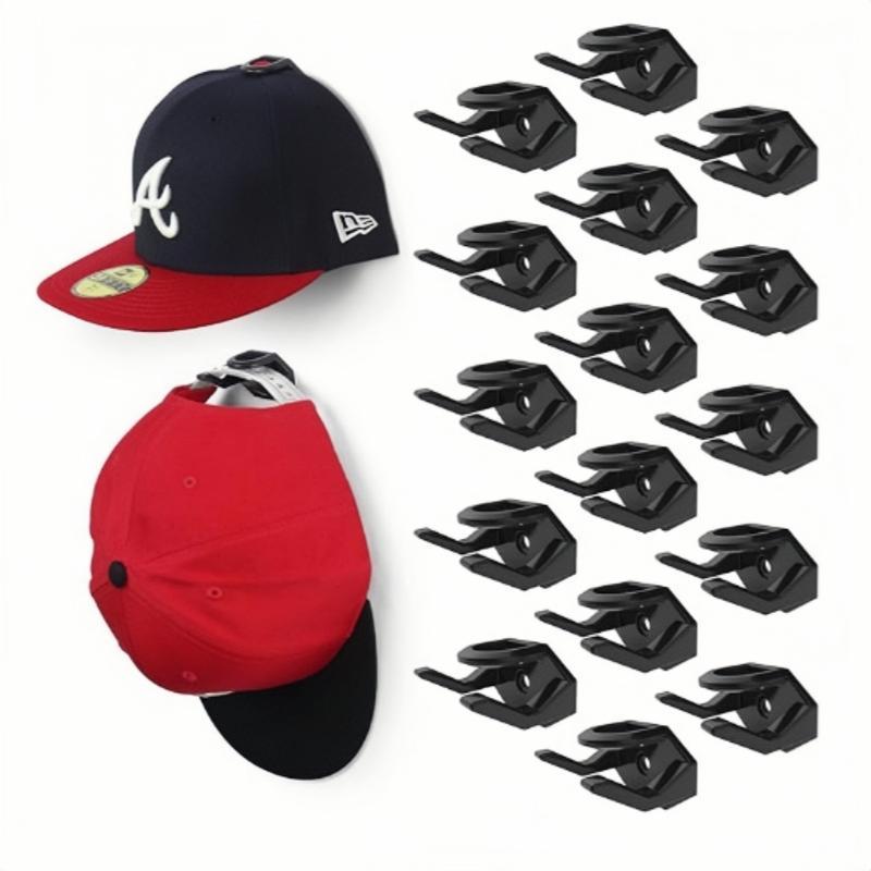 5/10Pcs Adhesive Hat Hooks Casual Hat Storage Racks No Drilling Strong Hold For Closet Bedroom Entryway Hat Storage