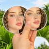 7.5cm/9.5cm Mini Hand-held Selfie Convex Mirror Travel Trip Pocket Selfie Mirror TikTok INS Fashion Mirrors for Traveling Alone