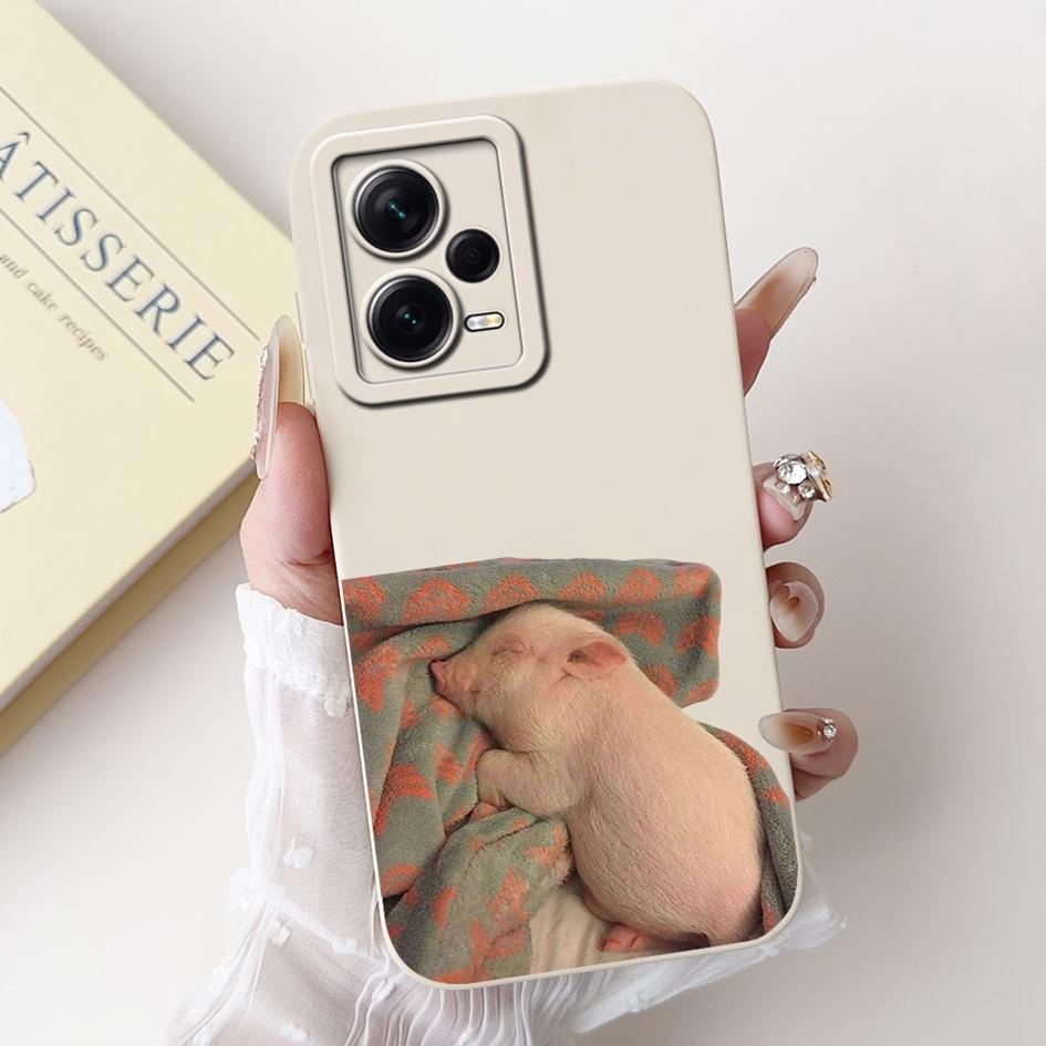For Xiaomi Poco X5 5G Case Cover Lovely Panda Liquid Silicone Soft Back Cover For Poco X5 Pro Phone Case Coque PocoX5 X5Pro Capa