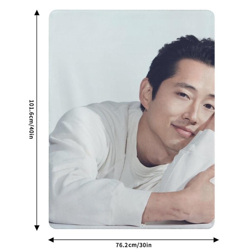 Steven Yeun Throw Blanket Soft Plush Blanket as Housewarming Gift