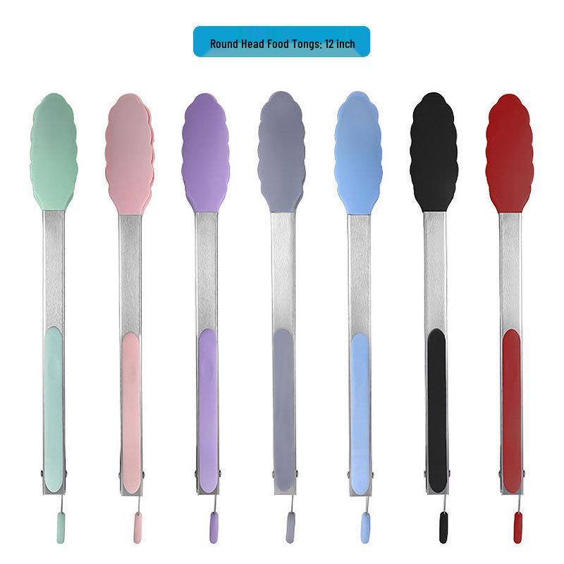 Silicone Kitchen Utensil Set: Ladle, Spatula, Scraper, Turner, Oil & Basting Brushes, Whisk, Tongs for Cooking & Baking.