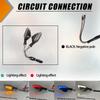 Motorcycle LED Turn Signal Lights Front Rear Tail Light 1 Pair 12V Universal Accessories Scooter Motocross Moto Bike