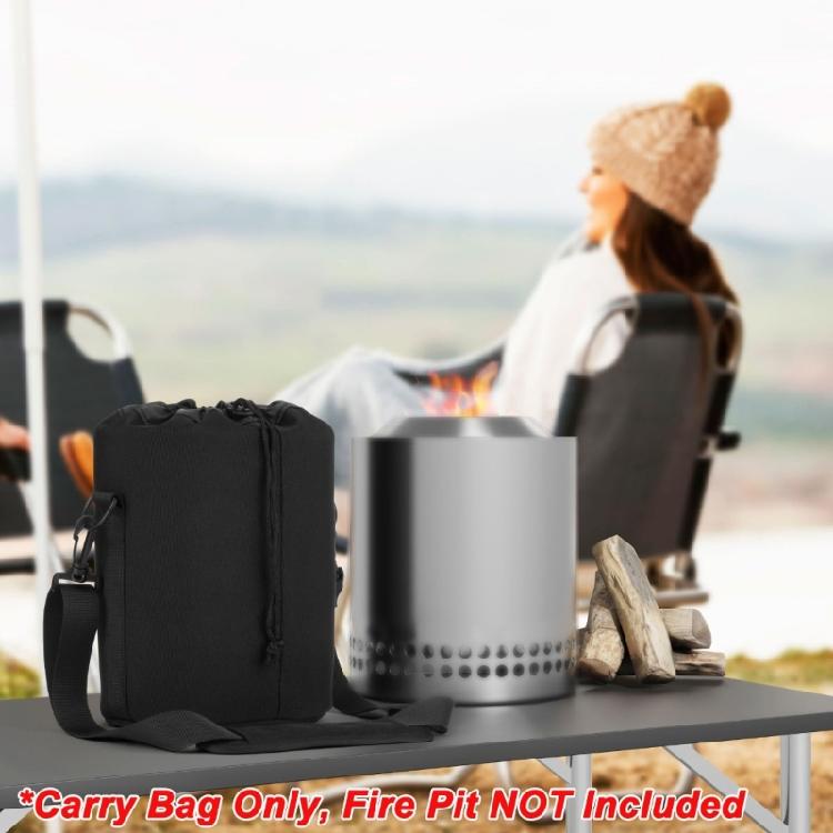 Modifiable belt Equipped Fire Pit Bag Providing Comfortable Carrying and Dust Guard During Camping Hiking excursions
