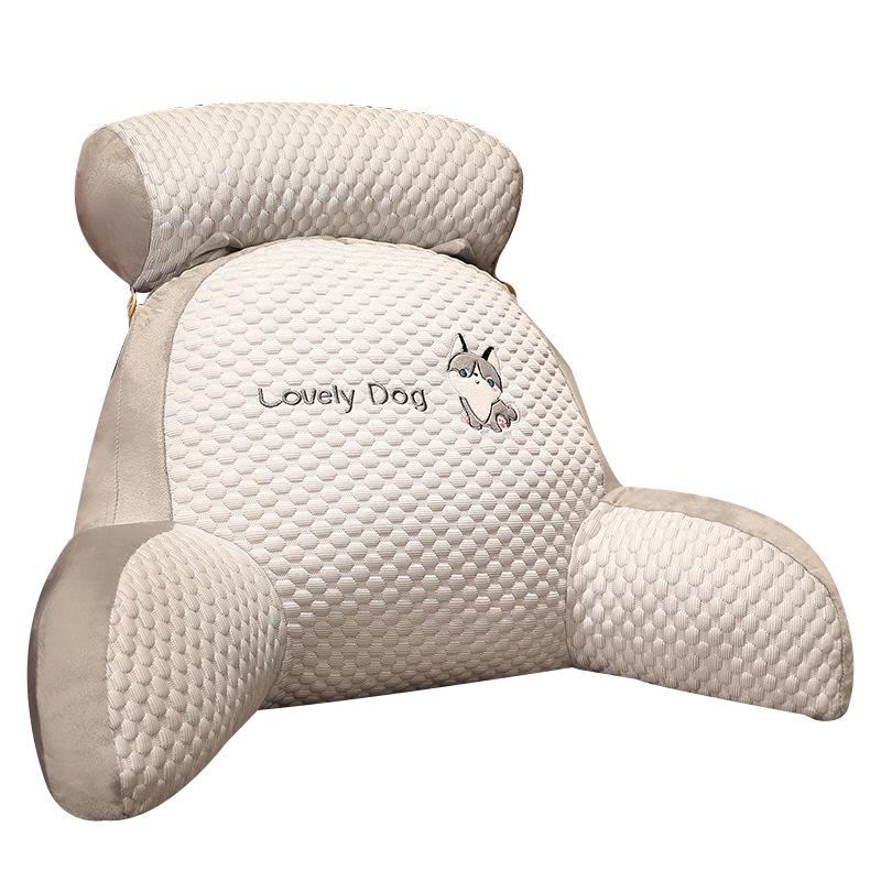 Ice Bean Headboard Cushion: Soft Lumbar Support Pillow for Bed, Sofa, or Dorm - Large Backrest & Throw Pillow for Students