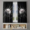 Bright Baseball Pattern Design Print Drapes Room Darkening Window Curtains for Home Decor,Rod Pocket Blackout Curtains Bedroom