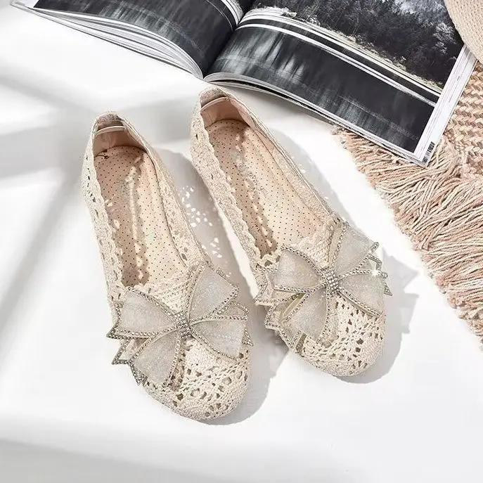 Fashion Comfortable and Elegant Summer Soft Women's Shoes Aesthetic High Quality Daily Routine New In Fashion 2025 Cheap Ladies Footwear