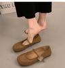 Designer Women Flat Shoes Fashionable and Versatile Square Toe French Mary Jane Shoes Women New Summer Soft Soled Beanie Shoes