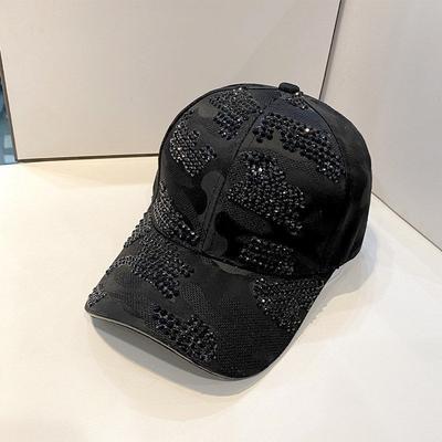 Luxury Fashion Irregular Rhinestones Decoration Baseball Caps Casual Breathable Snapback Hat GZW