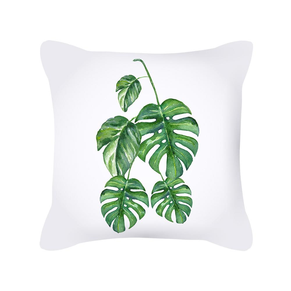 New Nordic Home Green Plant Tropical Fruit Pillowcase Without Pillow Core Cushion Cover Waist Pillowcase