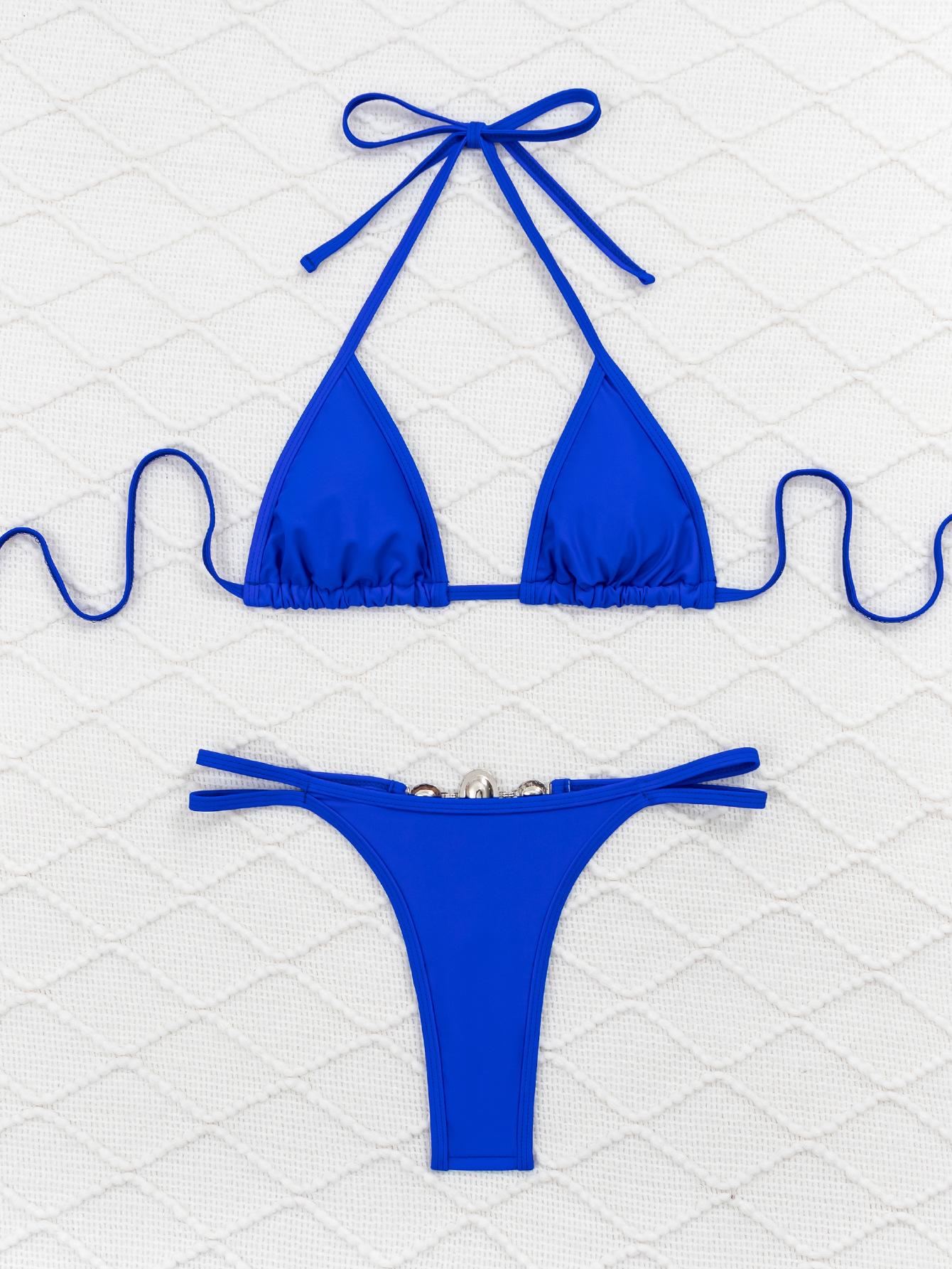 New Women S Swimwear Crystal Diamond Triangle Bag Thong Beach Bikini European And American Swimsuit S