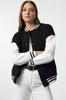 Women's Fashionable Stylish Sweatshirt Black Oversize Wide Fit Knitwear Tape Detailed Thick Knitted Sweatshirt