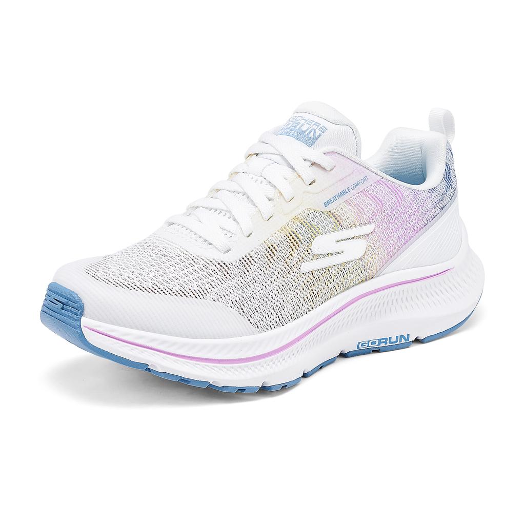 Skechers Go Run Consistent 2.0 Comfortable Versatile Simple Fashion Low-Top Running Shoes Women Sneaker White 128631-WMLT