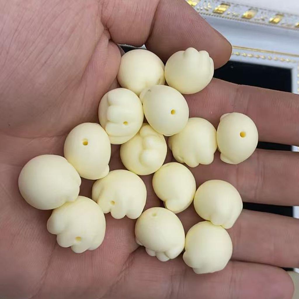 10Pcs, Plastic Beads 15×17mm, Handmade Cat’s Paw Shape Beads for Jewelry Making DIY Necklaces, Bracelets and Hair Accessories