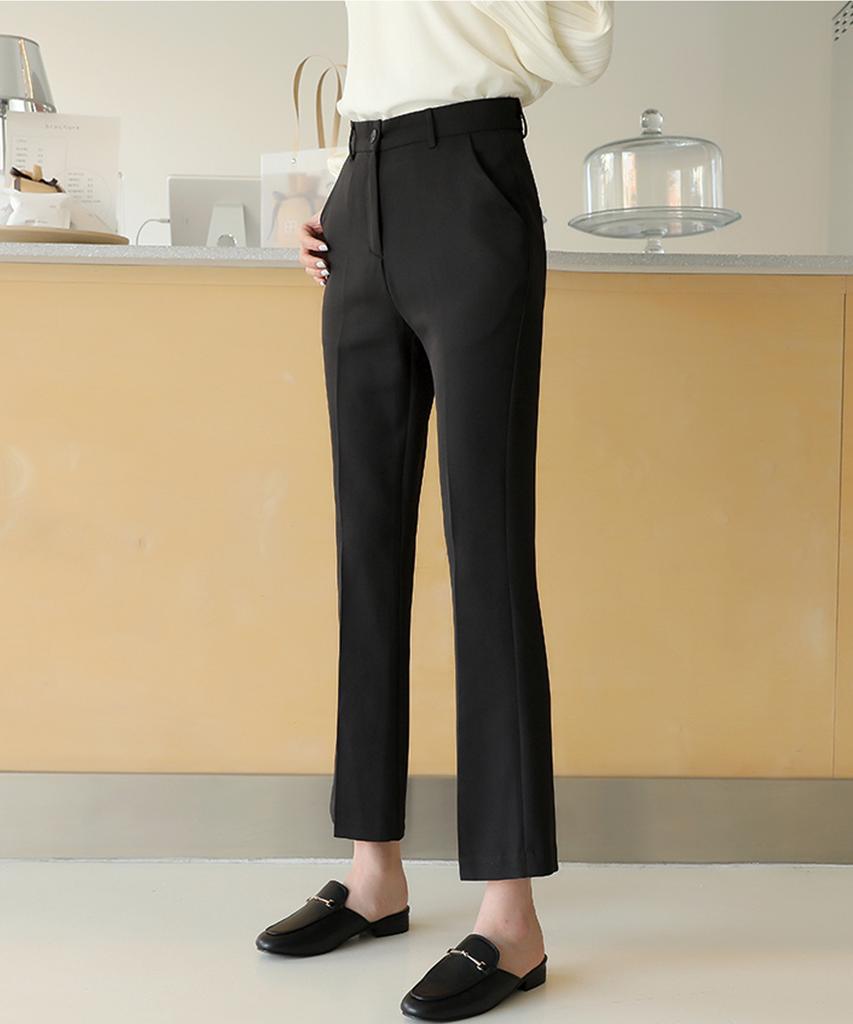 Ppaeppae Waist Tension Light Stretch Bootcut Slacks