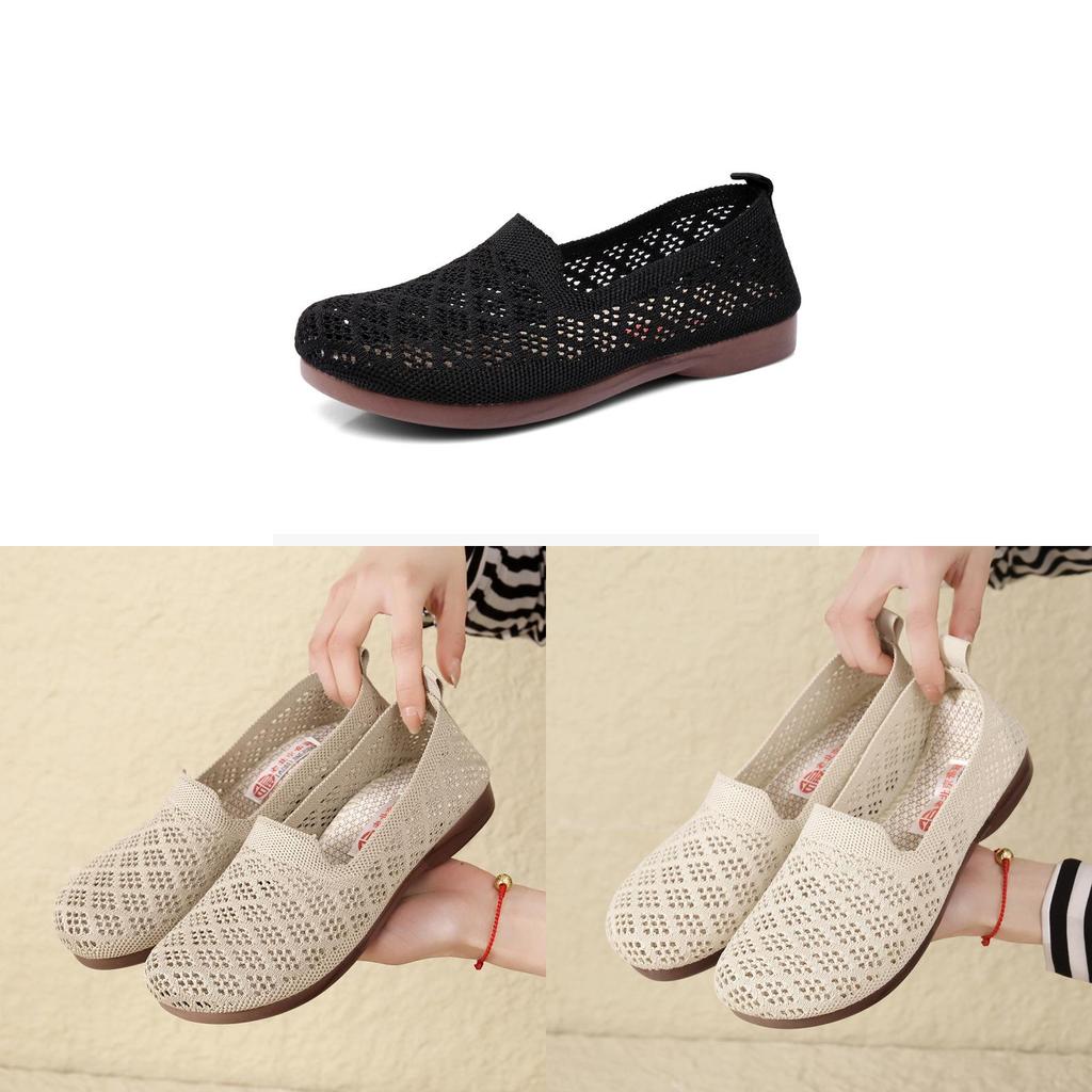 Women Summer Mesh Shoes With Breathable Pu Sole For Casual Daily Wear