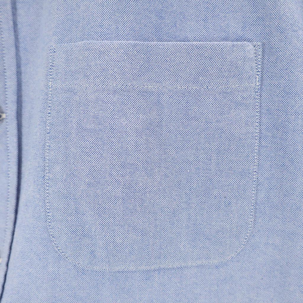 BEAMS Kurzarm Oxfordhemd M Blau lila Herren Gebraucht