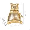 Cat Statue Animal Figurine Decor Holiday Decoration Resin Sculpture Desktop Ornament for Indoor
