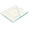 Glass Kitchen Serving Board With Geometric Pattern Graphic 60X52 Cm