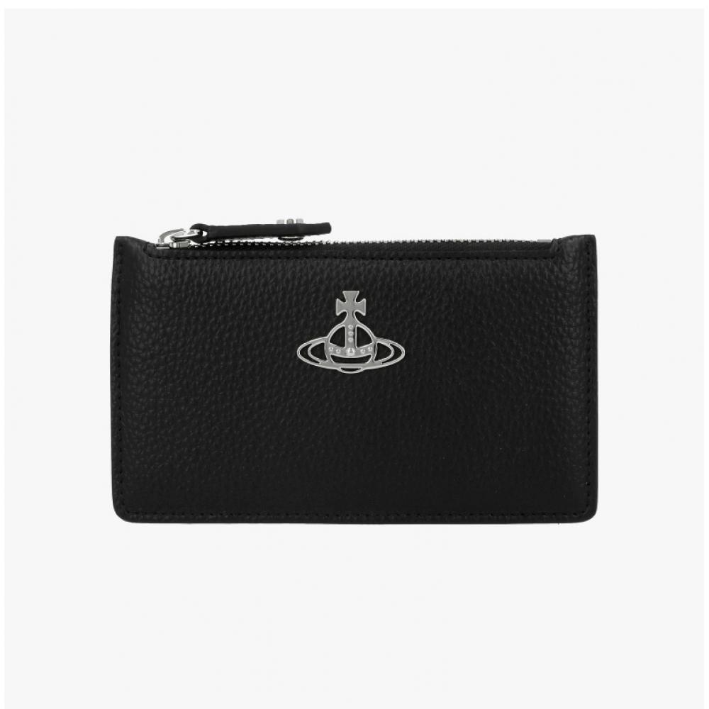 Vivienne Westwood Vegan Bio Green Grain Slim Long Zip Card Wallet 54020005w S000d N403