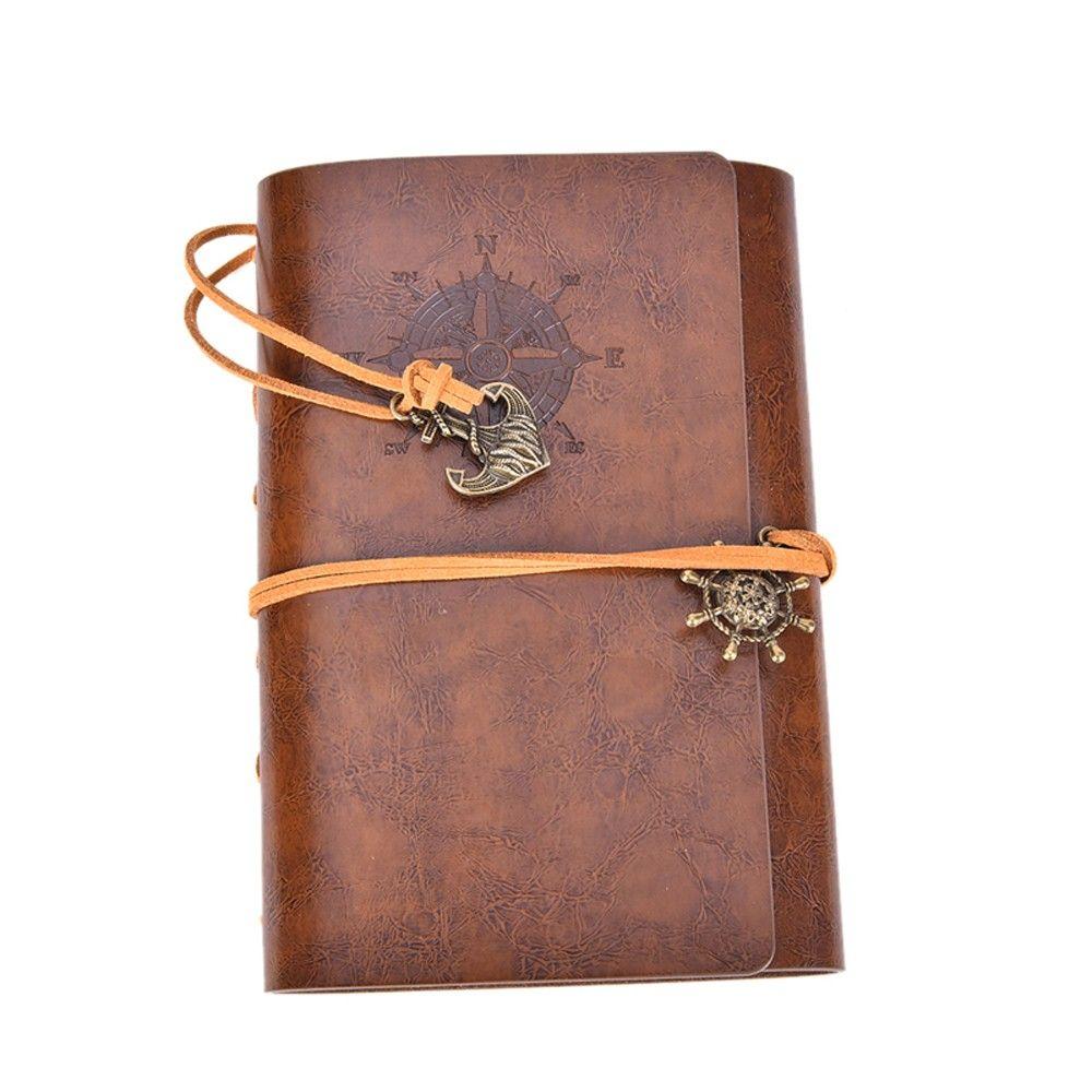 Stationery Replaceable Blank Paper Traveler Notebook Notebook Notepad Leather Diary Book Sketchbook