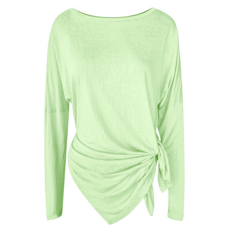 

Женский летний кардиган для йоги - Модный, Быстросохнущий, Мягкий, Приятный к коже, С длинным рукавом, Тонкий, С разрезами по бокам, Одежда для фитнеса Small