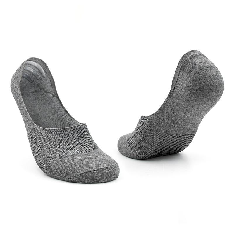 5 Pairs Men's and Women's Summer Thin Shallow Non-slip Non-drop Heel Invisible Boat Socks