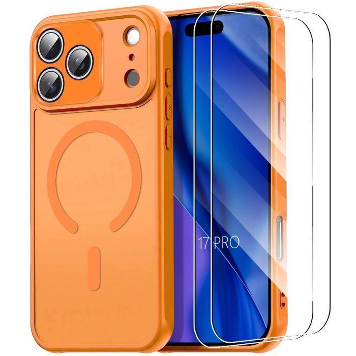 Coque de Protection - BOOLING - pour iPhone 17 Pro - Antichoc - Protection Caméra - 2 Vitres Trempées