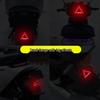 Reflective Triangle Warning Sticker for Electric Motorcycle Helmet