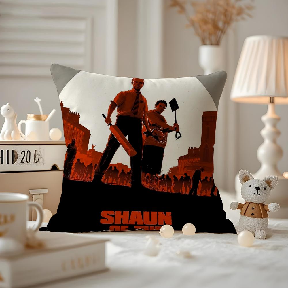 Shaun Of The Dead Cushion Cover Pattern Printed Pillowcase For Living Room Sofa Cushion Cover & Bedroom Decor