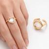 Hollow Circular Box Ring DIY Design Transparent Box Ring Cute Heart-shaped Box Ring  Accessories