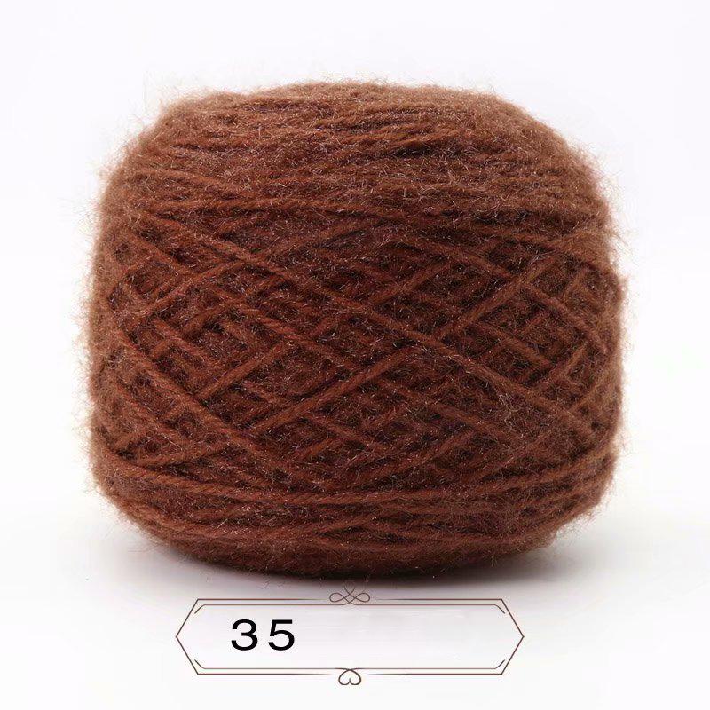 150g/míč Veverka Kašmírová příze Sametová nit v silném šátku z domácího tkaného klobouku Světlé hedvábné zlato